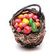 Neapolitan Nativity accessory: fruit basket with handle 4x31x6cm s2