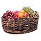 Neapolitan Nativity accessory: fruit basket measuring 4x2.5cm s1