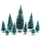 Nativity scene assorted trees 9 pieces various sizes s1