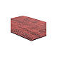 Pannello in plastica tetto con tegole colore rosso 50x30 cm s2