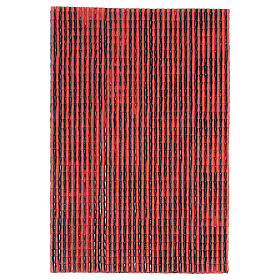 Painel em plástico telhado com telhas vermelhas 50x30 cm