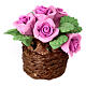Vase avec fleurs accessoire pour crèche s4