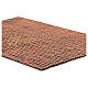 Plastic panel for roof with pale red shingles sized 50x30 cm s2