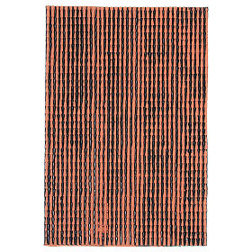 Painel em plástico para telhado com telhas cor terracota 50x30 cm
