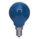 Ampoule ronde E14 25W bleue s1