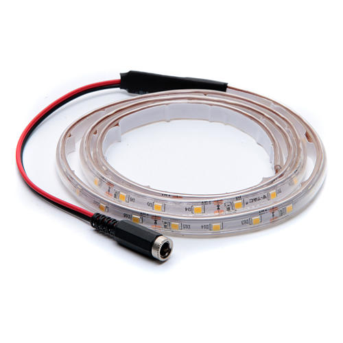 Warm white led strip 1 m 30 led with connector 3