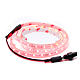 Red led strip 1 m 30 led with connector s1