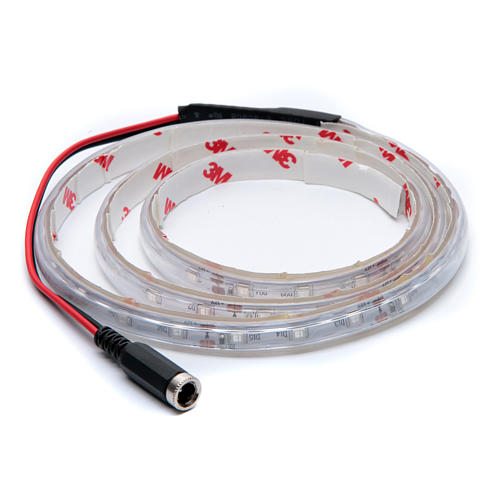 Blue  led strip 1 m 30 led with connector 3