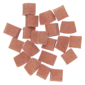 Resin bricks terracotta colour 20 pieces