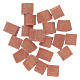 Resin bricks terracotta colour 20 pieces s1