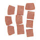 Resin bricks terracotta colour 20 pieces s2