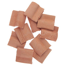 Roman resin tile terracotta colour 10 pieces