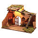 Krippenszenerie, Stall mit Beleuchtung, 35x50x25 cm s3