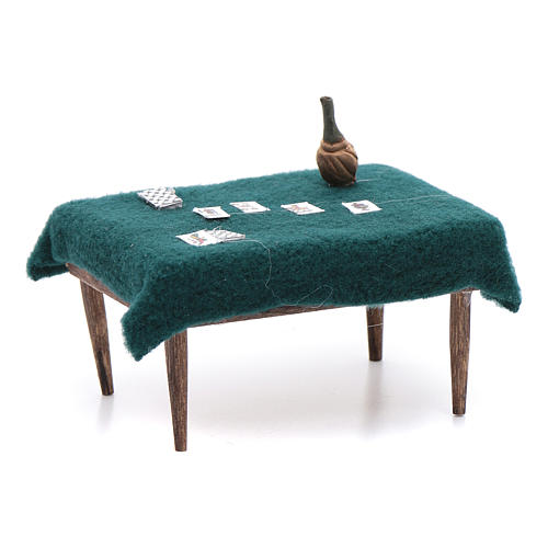 Stół z kartami szopka neapolitańska 5x10x5 cm 3