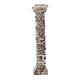 Columna con piedras antiguas de resina 10x5x5 cm s1