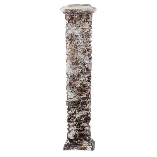 Coluna pedras antigas resina 18x3,5x3,5 cm 1