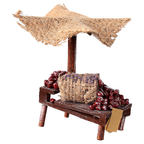 Banchetto castagne 10x10x5 per presepe 10 cm 3