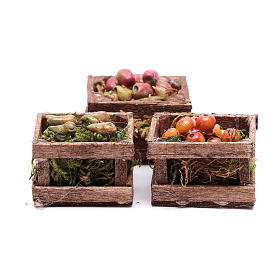 Miniature food: Fruit boxes set of 3 pieces