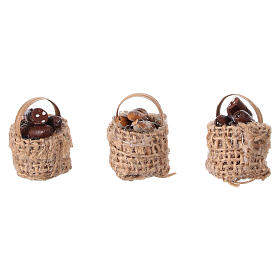 Paniers pain et charcuterie 3 pcs crèche