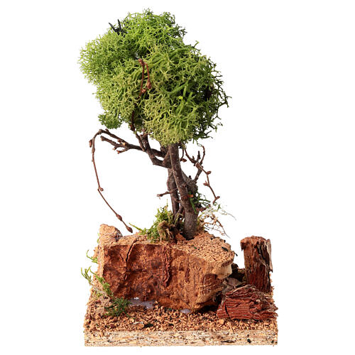 Arbre de lichen pour crèche h 15 cm 1