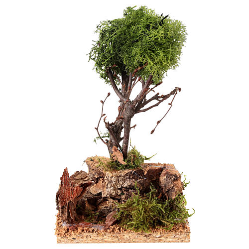 Arbre de lichen pour crèche h 15 cm 4