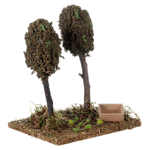 Birnbäume 15x15x10 cm für DIY-Krippe 3