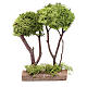Wooden double tree with lichen for nativity scene s3