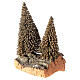 Nativity scene setting two pines on rock s2