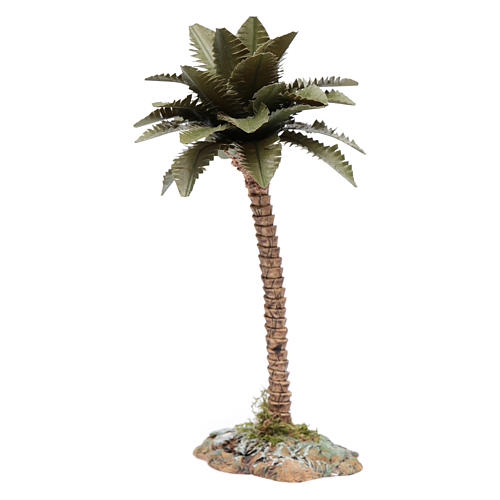 Palme mit Stamm aus Kunstharz 15 cm hoch für DIY-Krippe 3