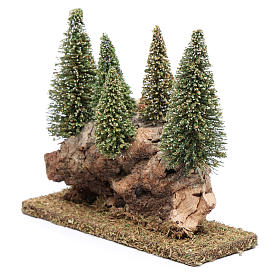 Hill with pine forest 20x20x5 cm