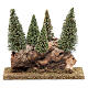 Hill with pine forest 20x20x5 cm s1