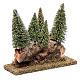 Hill with pine forest 20x20x5 cm s3