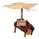 Banchetto con castagne per presepe 12 cm 15x5x10 s3