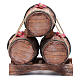 Three wooden barrels  20x15x10 cm s1