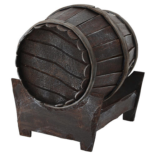 Fass auf Basis für Krippe 15x10x15cm 3