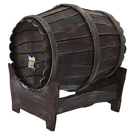 Nativity scene barrel on base 15x10x15 cm