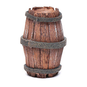 Nativity scene wooden demijohn 7,5 cm