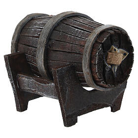 Botte distesa in legno 5x5x5 cm presepe 8 cm