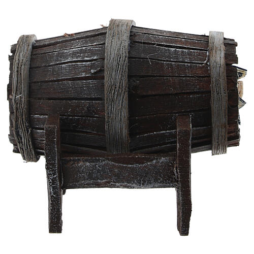 Casco deitado em madeira para presépio 6x6x7 cm 4