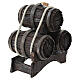 Nativity scene stacked up barrels  10x10x5 cm s2