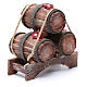 Nativity scene stacked up barrels  10x10x5 cm s3