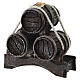 Nativity scene stacked up barrels  10x10x5 cm s1