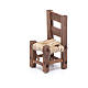 Chaise en bois miniature 3 cm crèche napolitaine s2