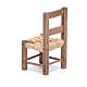 Stuhl, aus Holz und Kordel, 6 cm H, geeignet für Krippe im neapolitanischen Stil s3