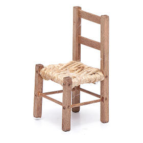 Sedia presepe fai da te legno e corda 7 cm