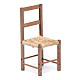 Krzesło drewno i sznurek 12 cm szopka neapolitańska s1