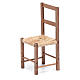 Cadeira madeira e corda 12 cm presépio napolitano s2