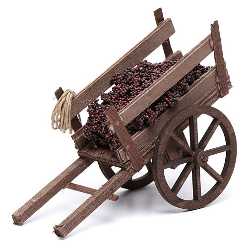 Cart with grapes for Neapolitan nativity scene 1