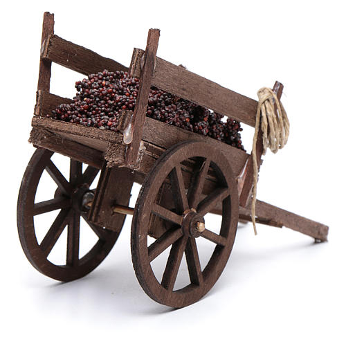 Cart with grapes for Neapolitan nativity scene 3