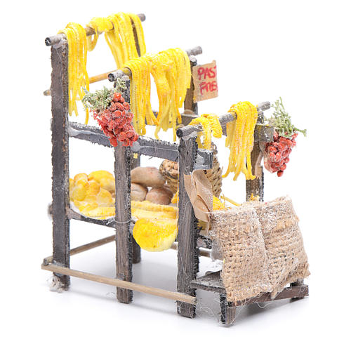 Banchetto con pasta e sacchi presepe napoletano 2